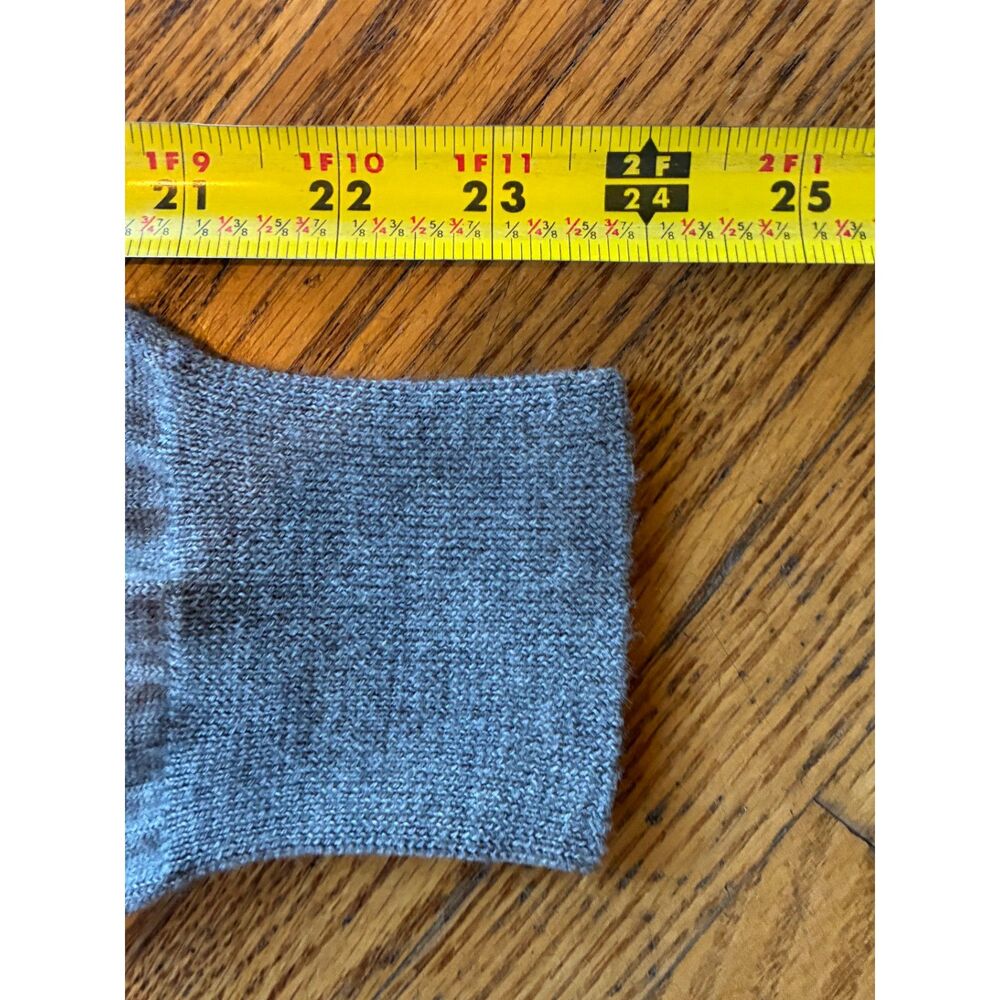 J. CREW Gray Merino Wool V Neck Pullover Sweater Top Women's Size Small - Picture 8 of 9
